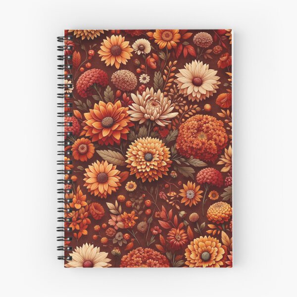 Item preview, Autumn Flower Print Pattern designed and sold by PinUpPizzazz.