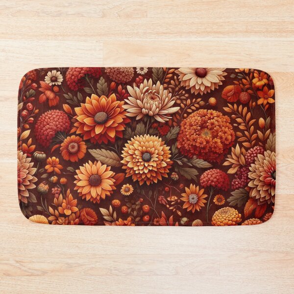 Item preview, Autumn Flower Print Pattern designed and sold by PinUpPizzazz.