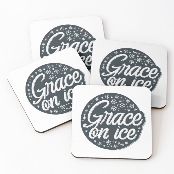 Item preview, Grace on Ice Elegant Script Typography Sticker designed and sold by NiftyWrx.