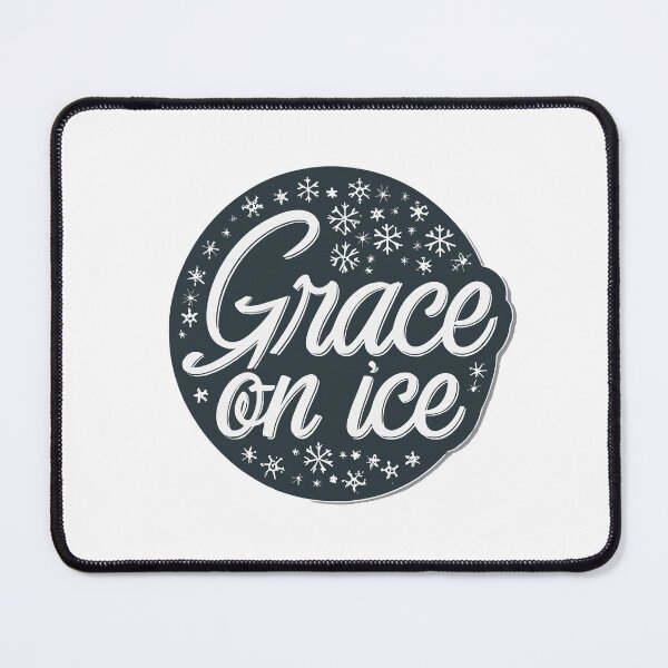 Item preview, Grace on Ice Elegant Script Typography Sticker designed and sold by NiftyWrx.