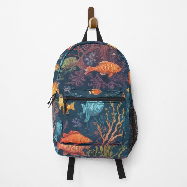 Item preview, Aquarium fishes and coral reef ecosystem print design designed and sold by Anshu3813.