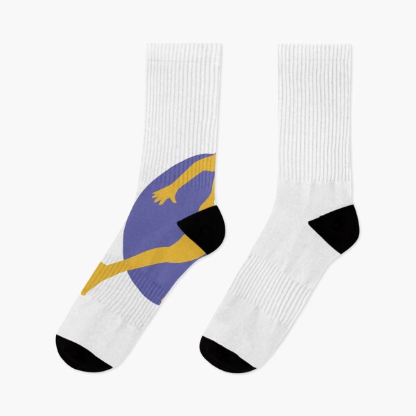 Item preview, silhouette of a person running is centered against a solid purple background. designed and sold by DavidMay.