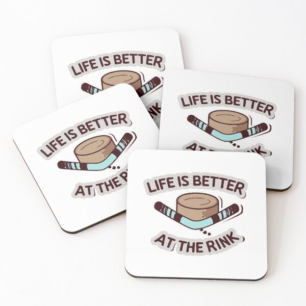 Item preview, Life is Better at the Rink Hockey Sticker designed and sold by NiftyWrx.