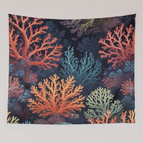 Item preview, Beautiful coral reef ecosystem print design designed and sold by Anshu3813.