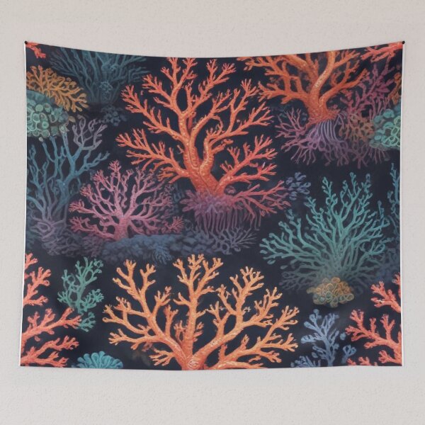Item preview, Beautiful coral reef ecosystem print design designed and sold by Anshu3813.