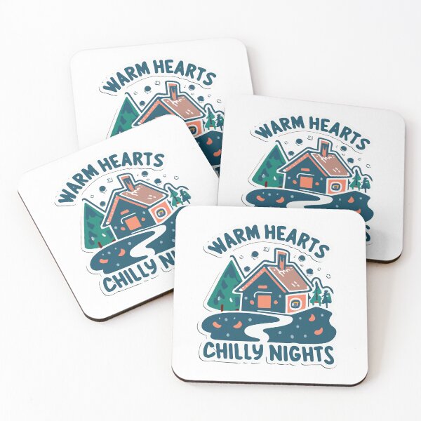Item preview, Warm Hearts, Chilly Nights - Cozy Cabin Winter Design designed and sold by NiftyWrx.
