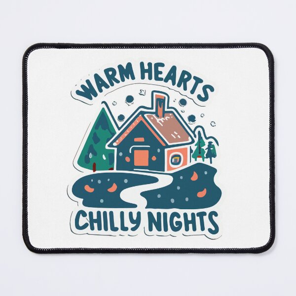 Item preview, Warm Hearts, Chilly Nights - Cozy Cabin Winter Design designed and sold by NiftyWrx.