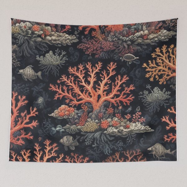 Item preview, Beautiful coral reef ecosystem print design  designed and sold by Anshu3813.