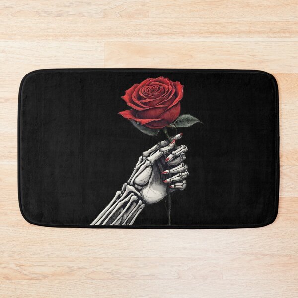 Item preview, Vintage Skeleton Hand Valentine Red Rose designed and sold by PugD.