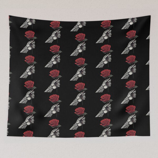 Item preview, Vintage Skeleton Hand Valentine Red Rose designed and sold by PugD.