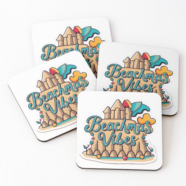 Item preview, Beachmas Vibes Sandcastle Holiday Lights Design designed and sold by NiftyWrx.