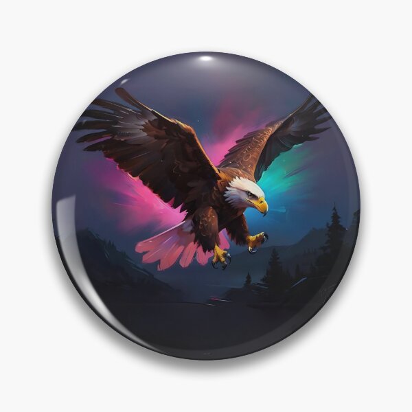 Item preview, Colourful Golden Eagle Art designed and sold by Obsidian Ink by Wilshire.