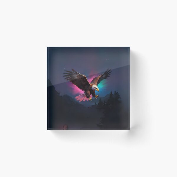 Item preview, Colourful Golden Eagle Art designed and sold by Obsidian Ink by Wilshire.
