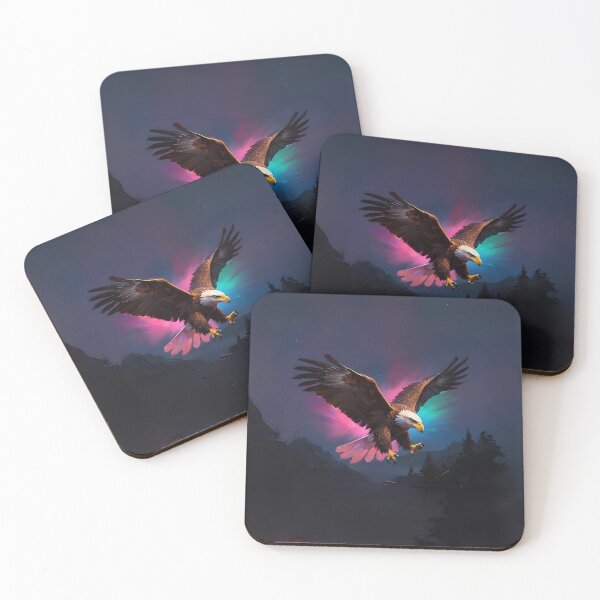 Item preview, Colourful Golden Eagle Art designed and sold by Obsidian Ink by Wilshire.