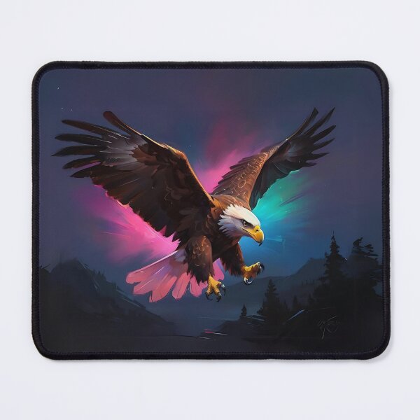 Item preview, Colourful Golden Eagle Art designed and sold by Obsidian Ink by Wilshire.