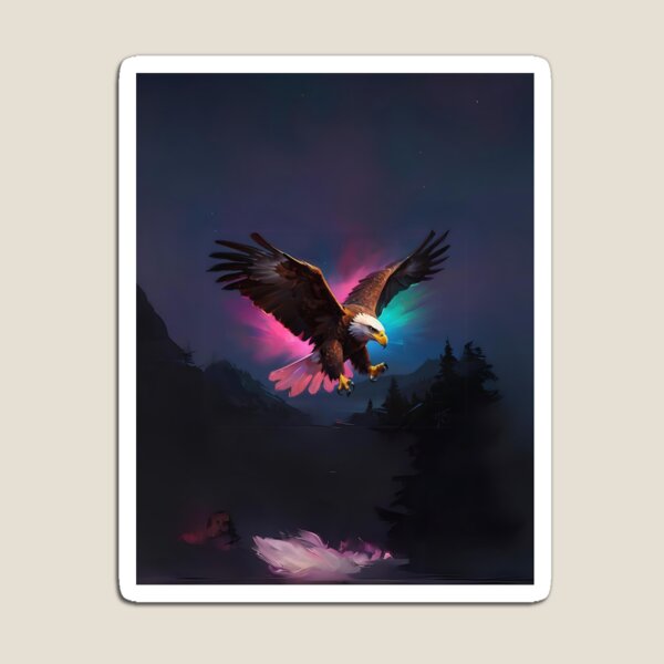 Item preview, Colourful Golden Eagle Art designed and sold by Obsidian Ink by Wilshire.