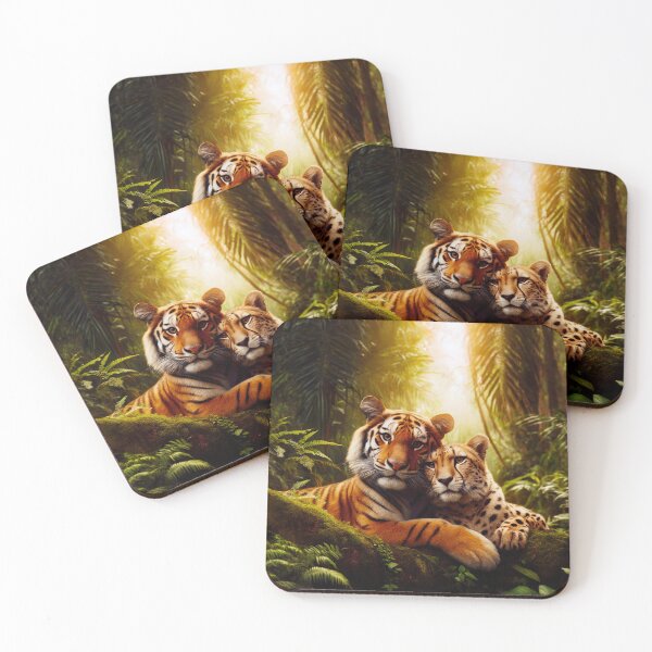 Item preview, Tigers Love Cheetahs designed and sold by Lava Tigers Art.