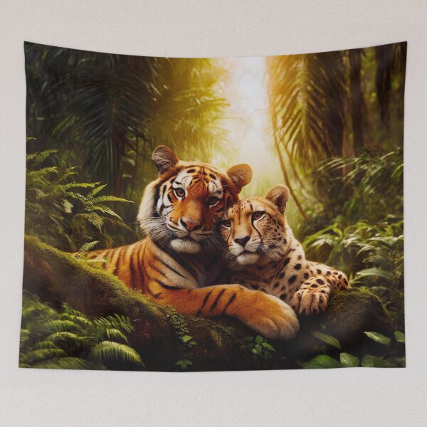 Item preview, Tigers Love Cheetahs designed and sold by Lava Tigers Art.