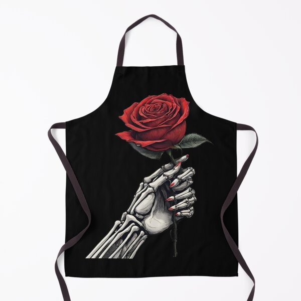 Item preview, Vintage Skeleton Hand Valentine Red Rose designed and sold by PugD.
