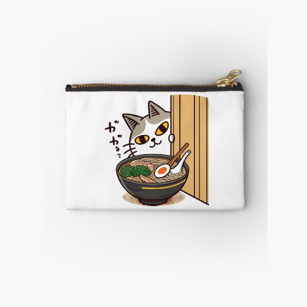 Item preview, Peeking Cat with Ramen Bowl Illustration designed and sold by Designowner.