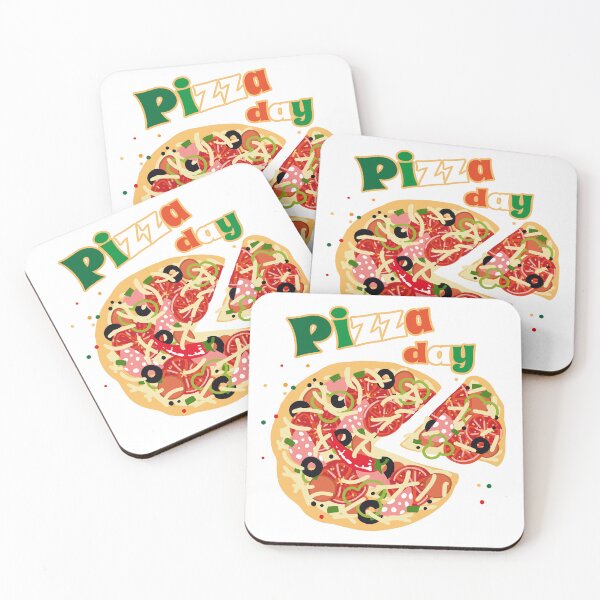 Item preview, Pizza day, pizza slice, national pizza day, delicious food illustration,  pizza, tomato, olives, cheese, decor designed and sold by NatalkaP.