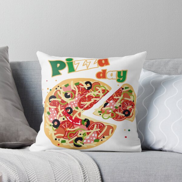 Item preview, Pizza day, pizza slice, national pizza day, delicious food illustration,  pizza, tomato, olives, cheese, decor designed and sold by NatalkaP.
