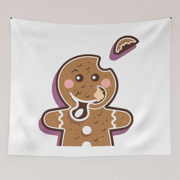 Item preview, Bitten Gingerbread Man Holiday Graphic designed and sold by NiftyWrx.