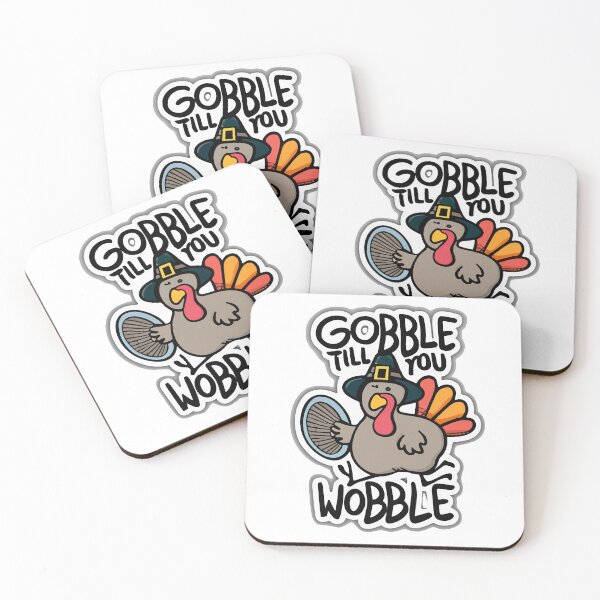 Item preview, Festive Turkey with Pilgrim Hat - Gobble Till You Wobble designed and sold by NiftyWrx.