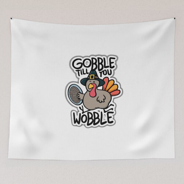 Item preview, Festive Turkey with Pilgrim Hat - Gobble Till You Wobble designed and sold by NiftyWrx.