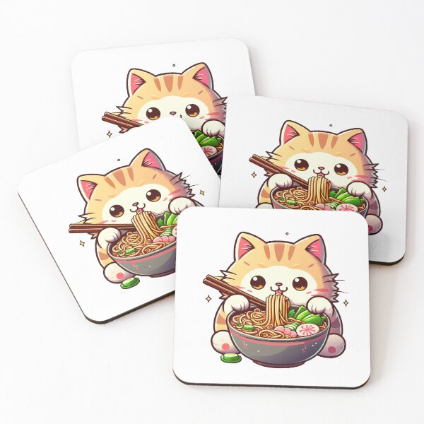 Item preview, kawaii Cat Ramen designed and sold by Designowner.