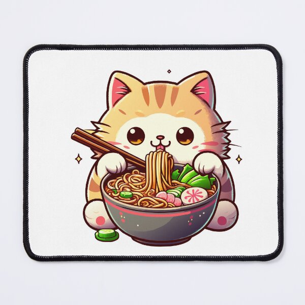 Item preview, kawaii Cat Ramen designed and sold by Designowner.