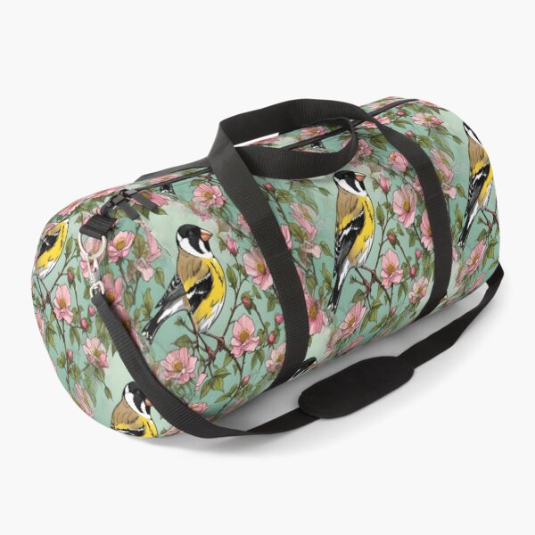 Item preview, Wild Roses And An Eastern Goldfinch Wild Bird designed and sold by taiche.