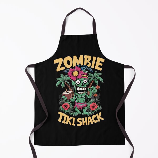 Item preview, Zombie Tiki Shack Tropical Horror Fan Fun Summer Vacation designed and sold by SpookshowDesign.