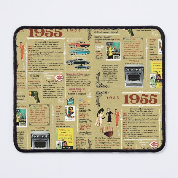 Item preview, Back in Time 1955, Birthday Poster and more.. designed and sold by zeeposter.