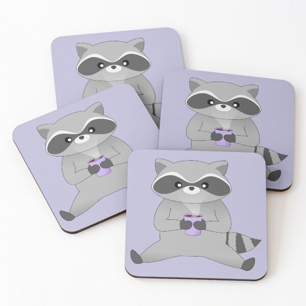 Item preview, Snack Racc Pack 3: Coffee Raccoon designed and sold by chrispy doodles.