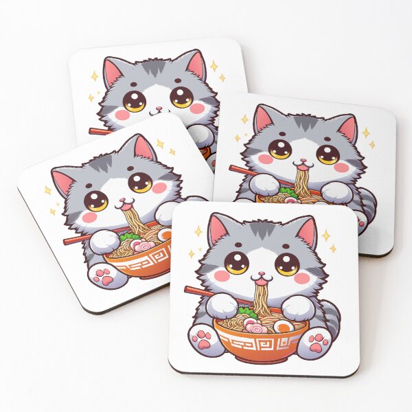 Item preview, kawaii Cat Ramen designed and sold by Designowner.