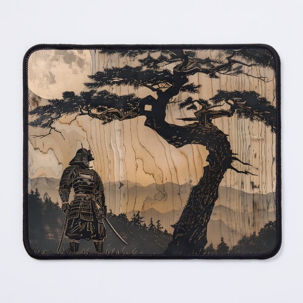 Item preview, Samurai's Solitude: Moonlit Vigil designed and sold by plam50.