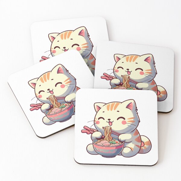 Item preview, kawaii Cat Ramen designed and sold by Designowner.