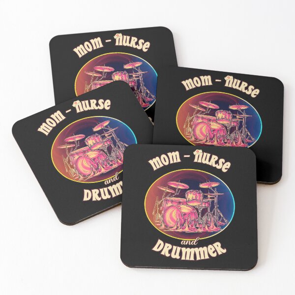 Item preview, MOM-Nurse and DRUMMER cool mother nurse rocker drum player design designed and sold by Jt41.