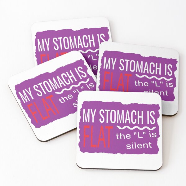 Item preview, My Stomach Is Flat The L Is Just Silent, Silent Sarcastic Humor, funny, stomachake designed and sold by CHAKSTYLE.