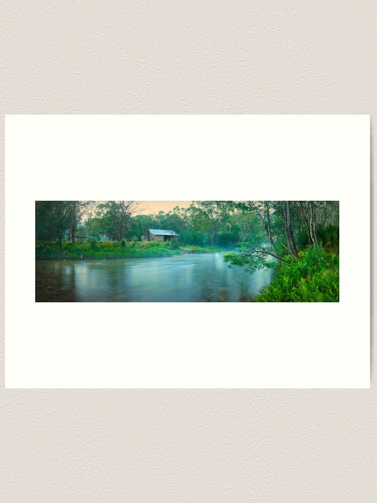 Thumbnail 1 of 3, Art Print, Geehi Hut, Swampy Plain River, Kosciuszko National Park, New South Wales, Australia designed and sold by Chockstone.