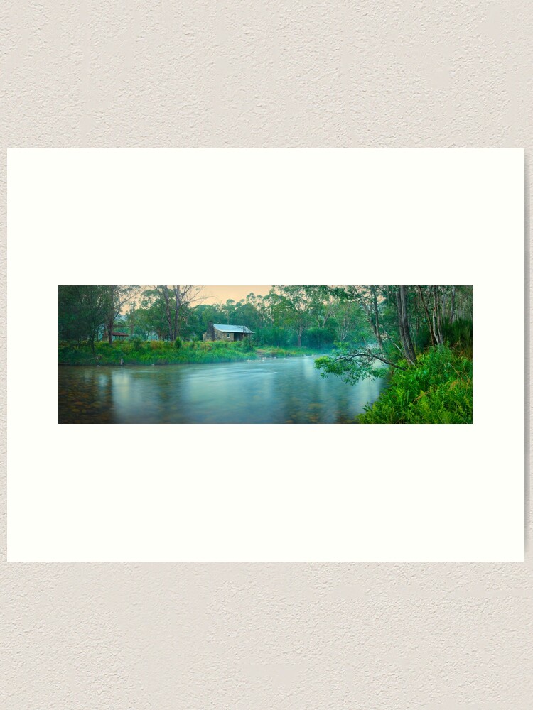 Thumbnail 1 of 3, Art Print, Geehi Hut, Swampy Plain River, Kosciuszko National Park, New South Wales, Australia designed and sold by Chockstone.