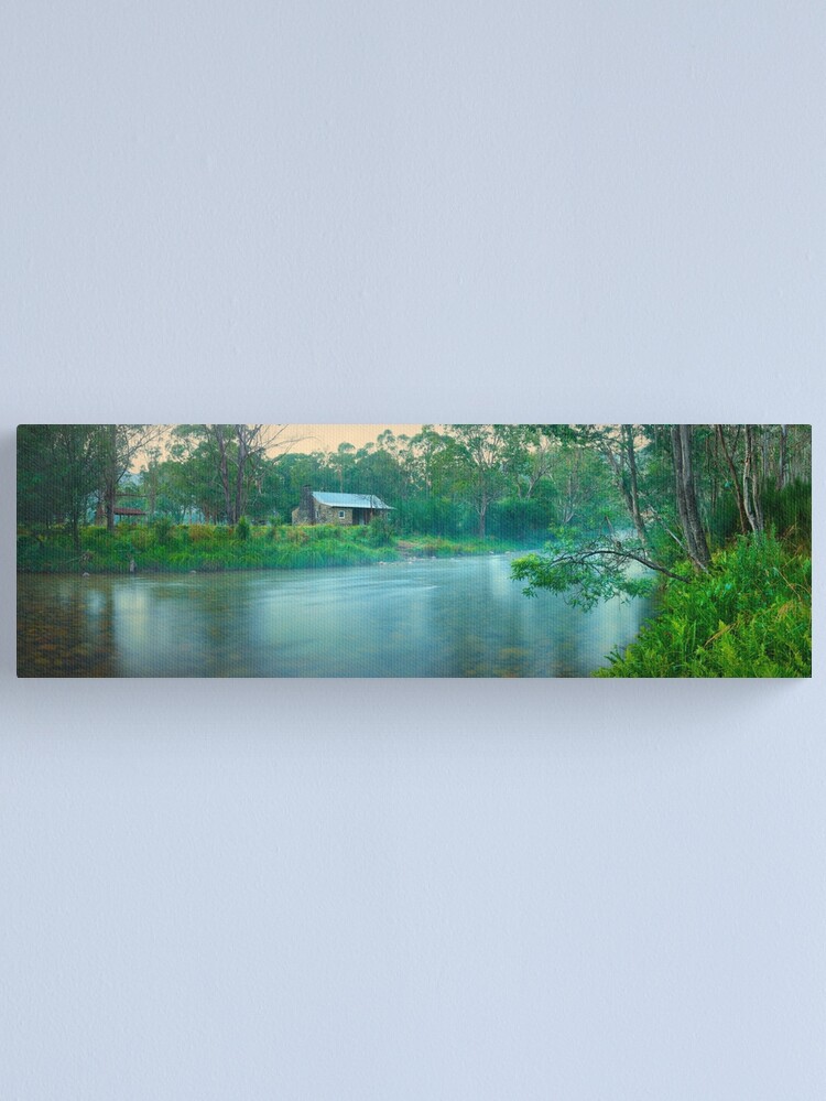 Thumbnail 1 of 3, Canvas Print, Geehi Hut, Swampy Plain River, Kosciuszko National Park, New South Wales, Australia designed and sold by Chockstone.