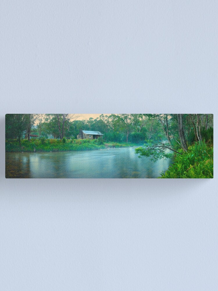 Thumbnail 1 of 3, Canvas Print, Geehi Hut, Swampy Plain River, Kosciuszko National Park, New South Wales, Australia designed and sold by Chockstone.