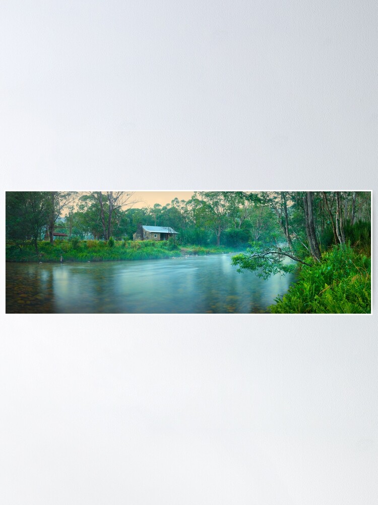 Thumbnail 1 of 3, Poster, Geehi Hut, Swampy Plain River, Kosciuszko National Park, New South Wales, Australia designed and sold by Chockstone.
