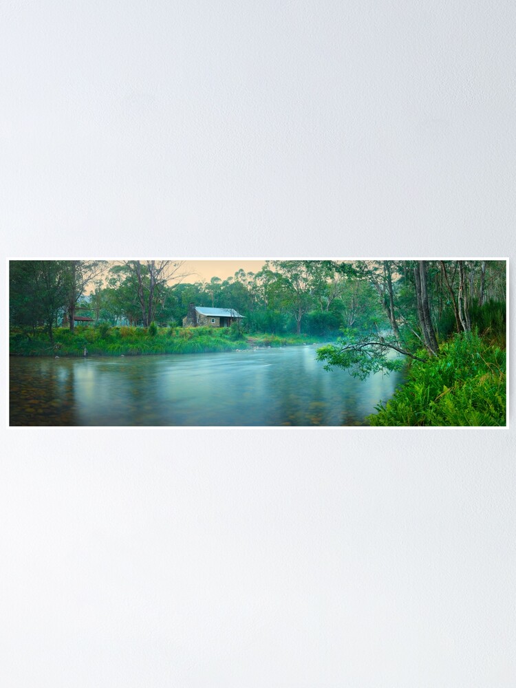 Thumbnail 1 of 3, Poster, Geehi Hut, Swampy Plain River, Kosciuszko National Park, New South Wales, Australia designed and sold by Chockstone.