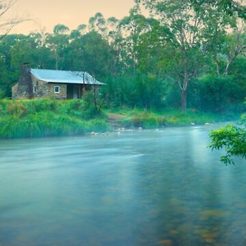 Artwork thumbnail, Geehi Hut, Swampy Plain River, Kosciuszko National Park, New South Wales, Australia by Michael Boniwell