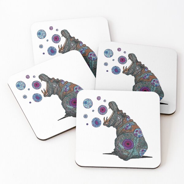 Item preview, Hippo biting bubbles designed and sold by Every-wen.