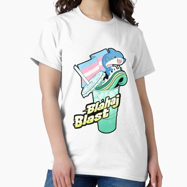 Item preview, Blåhaj Blast designed and sold by TheArtOfBubbles.