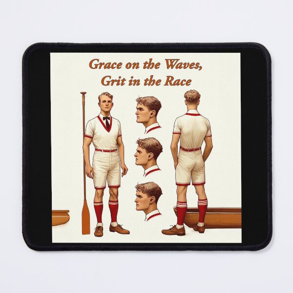 Item preview, Oarsman's Poise: Grace on the Waves, Grit in the Race designed and sold by Michael van der Hoorn.